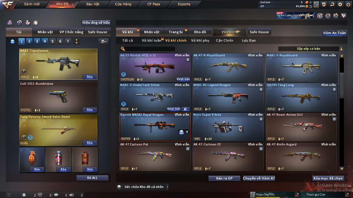 shop acc cf uy tin gia re